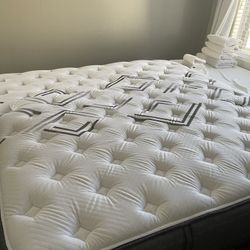 King Size Bed With Box Springs And Frame