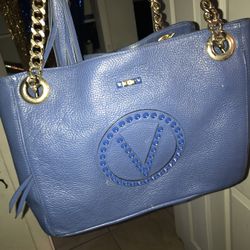 Valentino Blue Tote Bag 