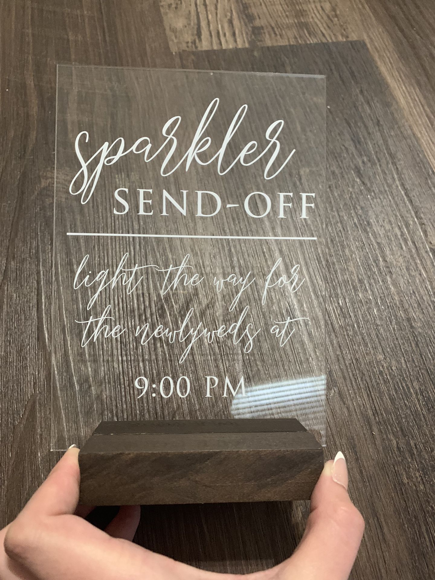 Sparkler Send Off Sign