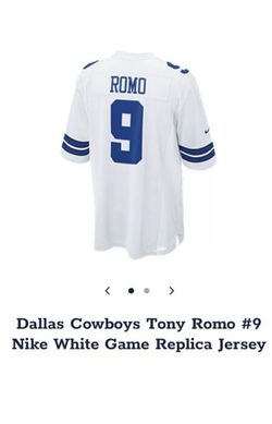 Nike Tony Romo Game Jersey White Large and XL