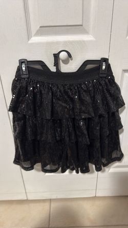 Black Sequence skirt
