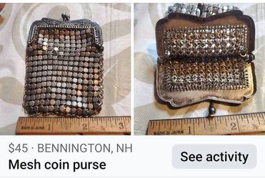 Mesh coin purse