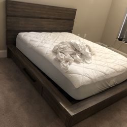 Queen Bed Frame With Storage