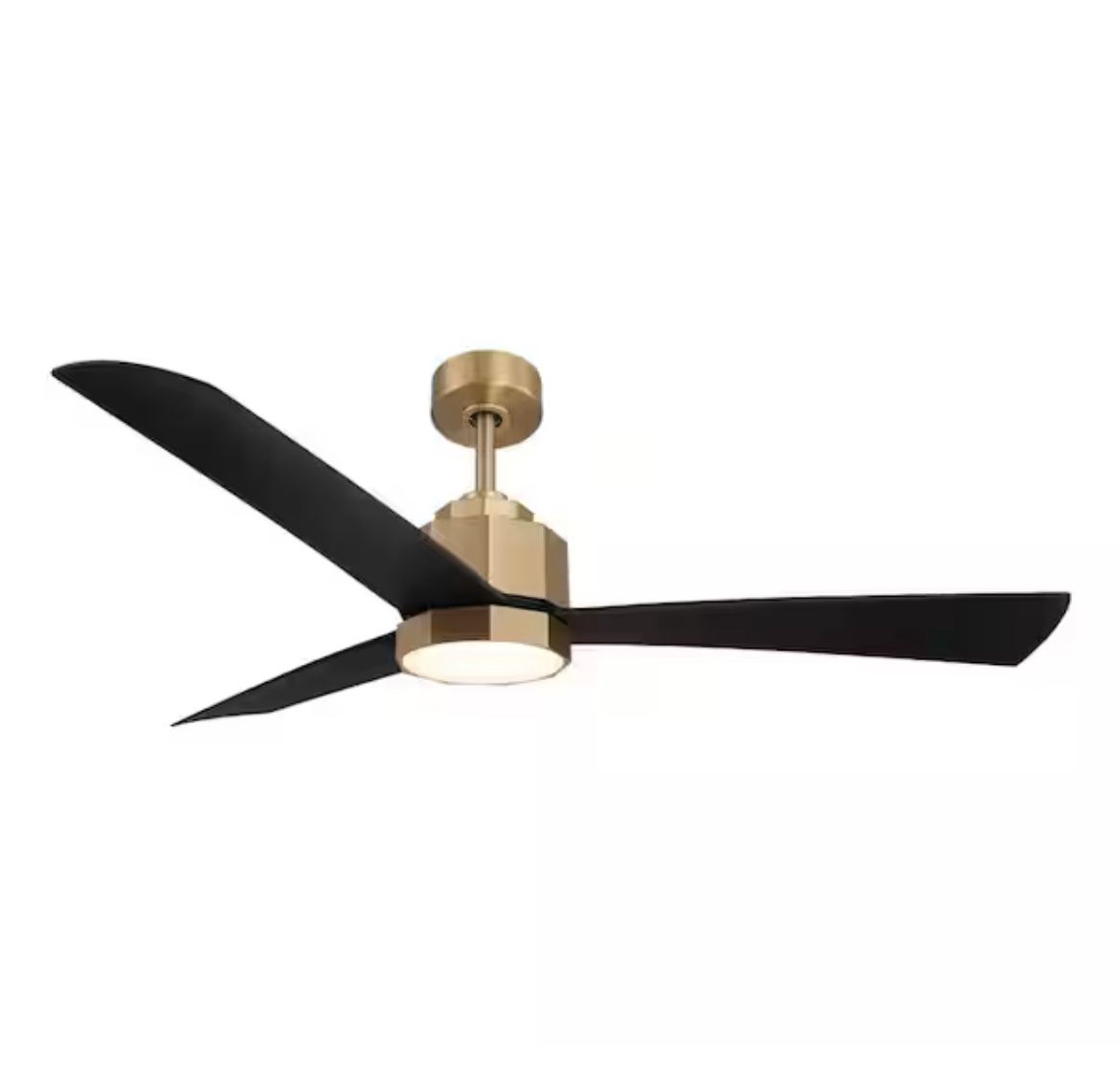 Everlea 52 in. Indoor/Covered Outdoor Brushed Gold Ceiling Fan