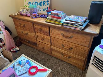 Solid wood dresser