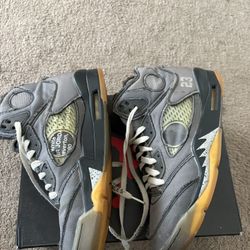 Air Jordan Off White 5 Muslin 