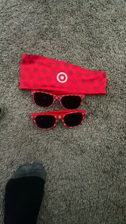 target center sunglasses and sweat band 