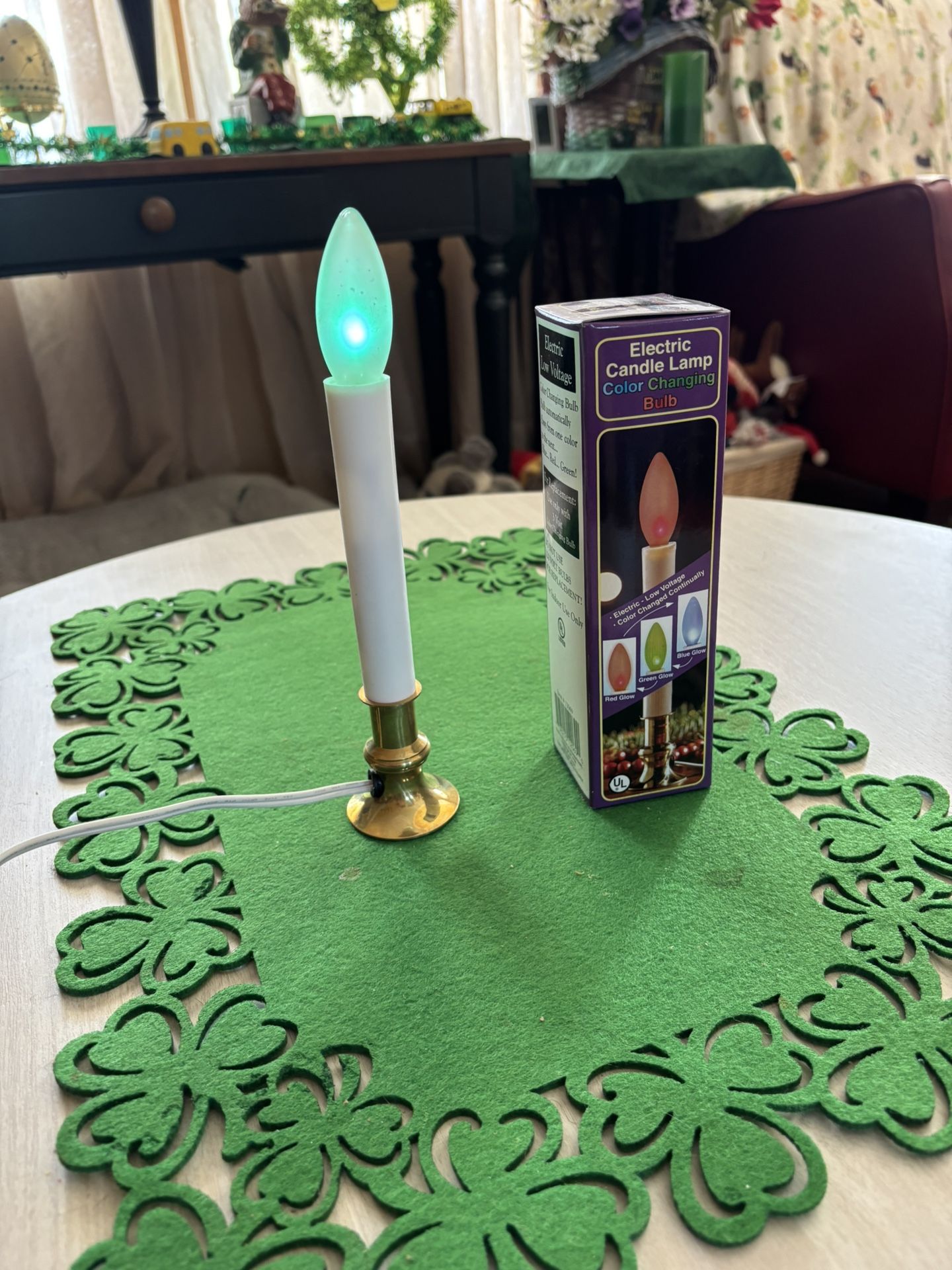Electric Candle Set Of (2) color Changing