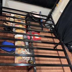 Free:Queen Black Metal Platform Bed Frame – Sturdy & Stylish