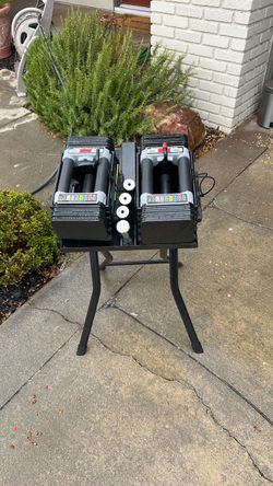 Power Block Adjustable Dumbbells w/ Stand