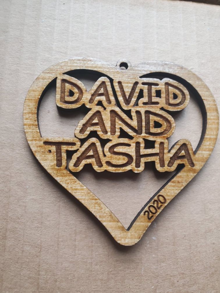 Custom wood Christmas ornaments