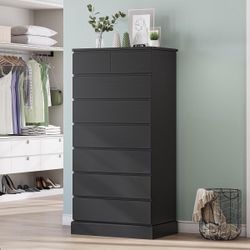 Dresser - 8 Drawers, 59.6" (H) x 26" (W) x 16.4" (D)