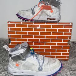 Nike Air Force 1 Mid x Off-White: Size 6.5White)