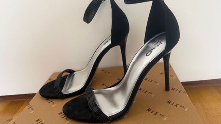 Mix No. 6 Black Strappy Stiletto Heels