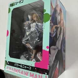 S-FIRE Figurine Power Chainsaw Man Original 1/7 Statue Figures 11" Model