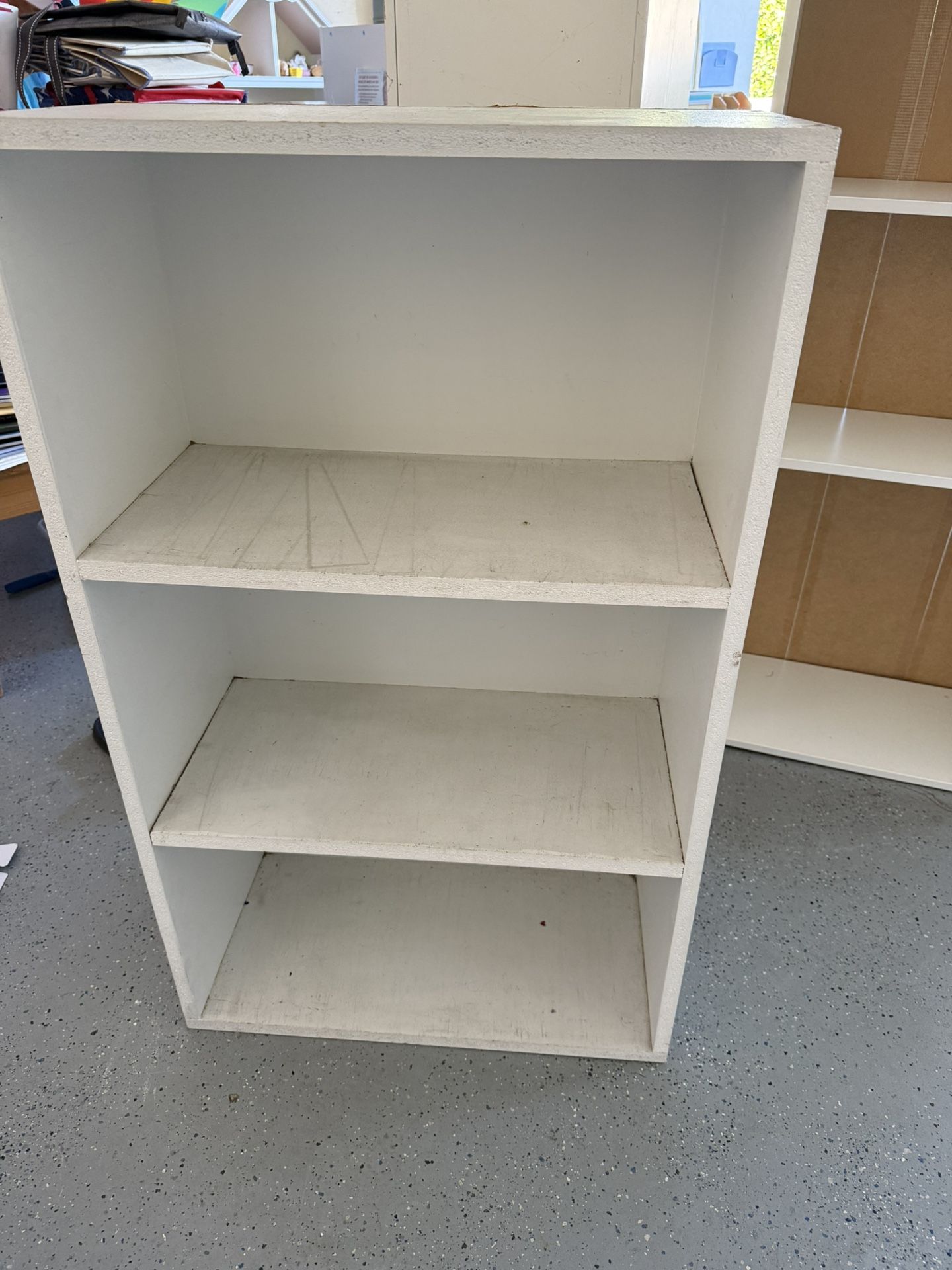 2 FREE White bookcases