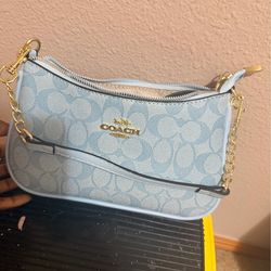 Blue coach bag