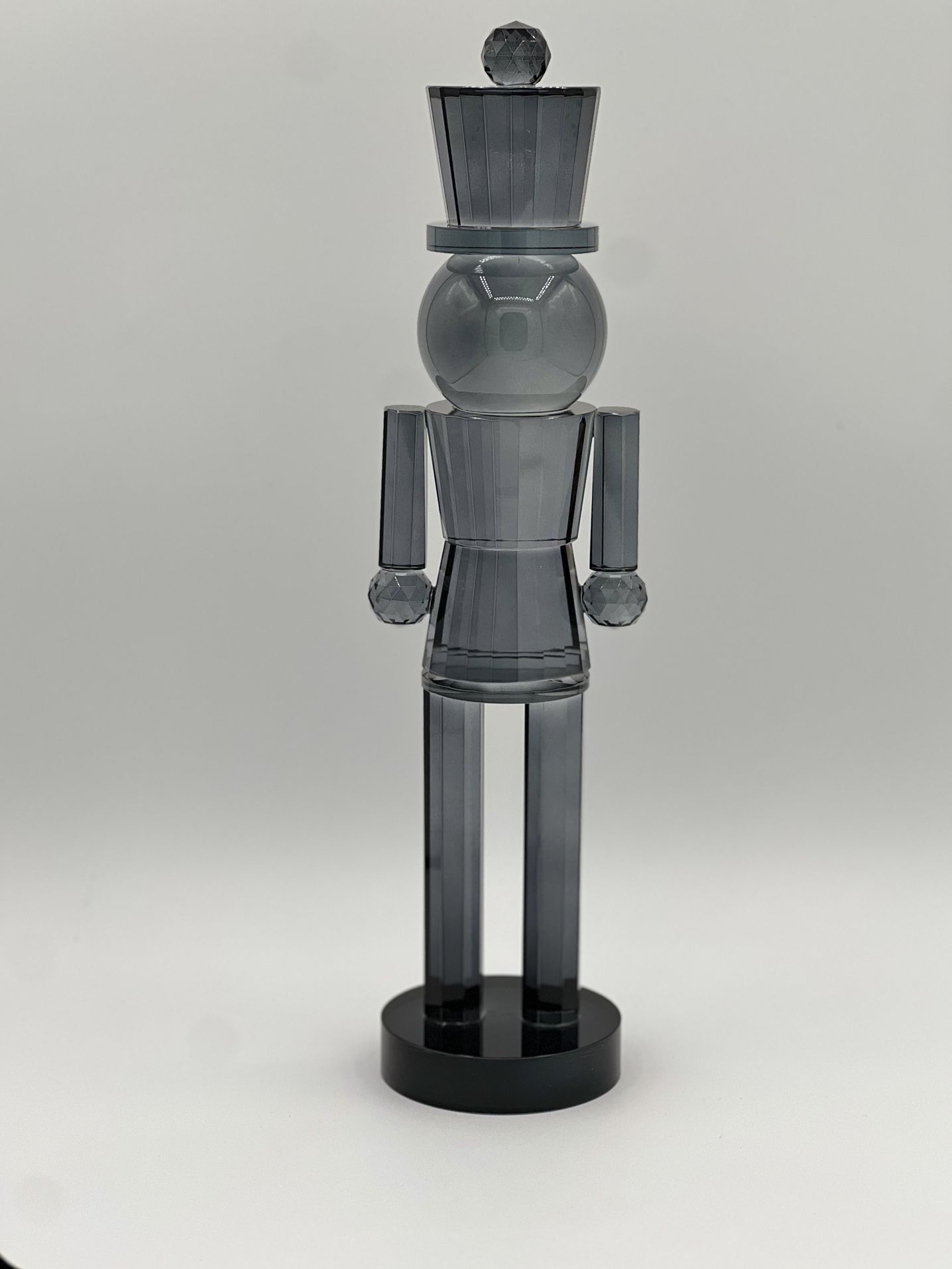 Rachel Zoe Smoked Glass Christmas Nutcracker