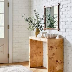 Console Table Ogden Burled Wood