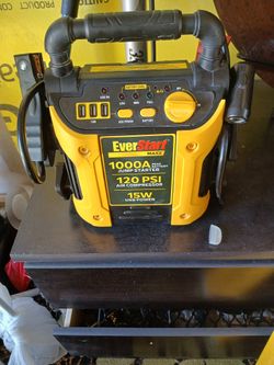 Everstart Maxx 1000 Peak Amp Jump Starter & Air Compressor