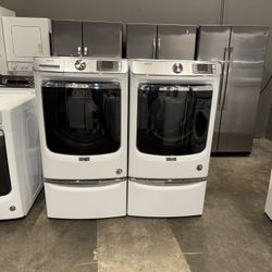 MAYTAG XL CAPACITY WASHER DRYER ELECTRIC SET FREE DELIVERY 