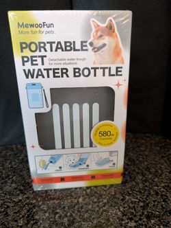 Portable Pet Water Bottle 580 ml Capacity 