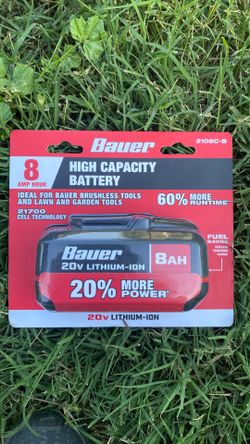 Bauer High capacity battery