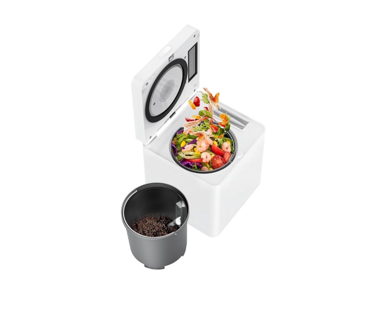 3L Electric Composter, Smart Compost Bin for Kitchen, 3 Modes/Intelligent LED Display/Auto-Cleaning