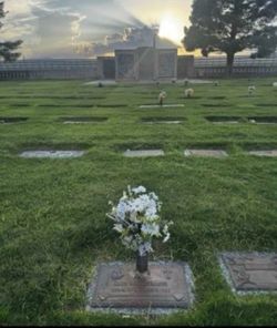 Side by side cemetery plots