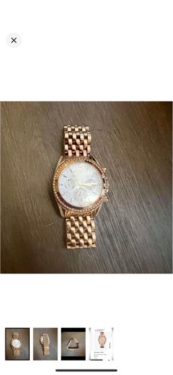 Rose gold Michael kors watch