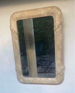 MidCentury Tessellated Marble Wall Mirror