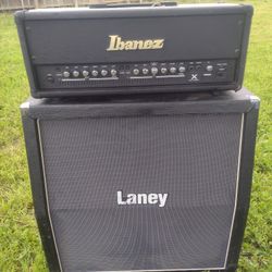 Ibanez Tone Blaster TBX150H With Laney LV412A Cabinet