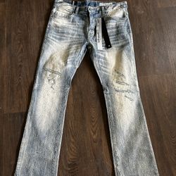 Smoke Rise Stacked Rhinestone Jeans 