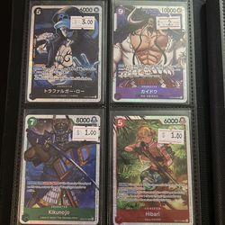 One piece cards. Prices on cards