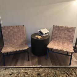 Chairs (2) Plus End Table 