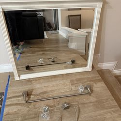 Mirror And Towel Racks