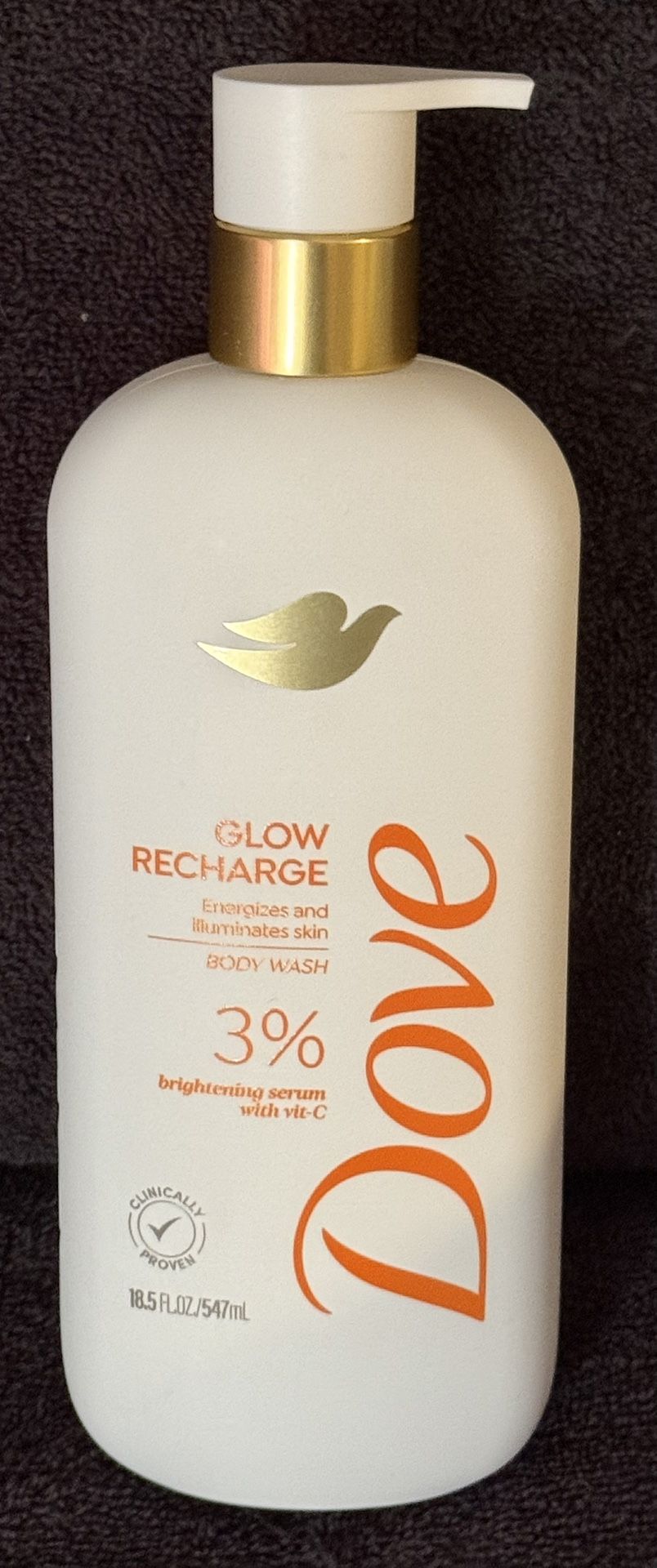 Dove Glow Recharge Body Wash New