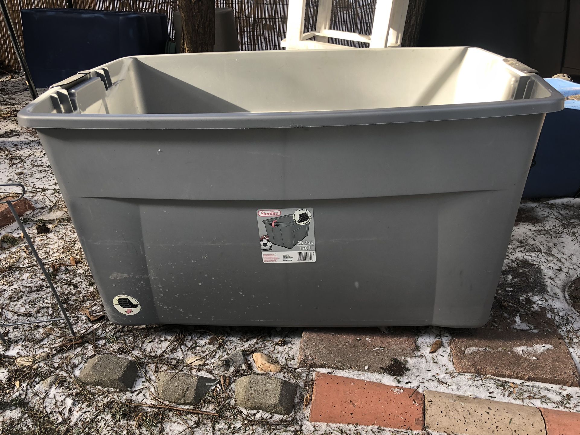 45 Gallon Tote No Lid