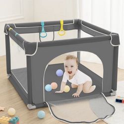 36x36 4-panel Baby pen Dark Grey 