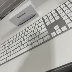 Apple Magic Keyboard W/numeric Number Keys2 And Magic Mouse 2 ! Perfect Condition $160