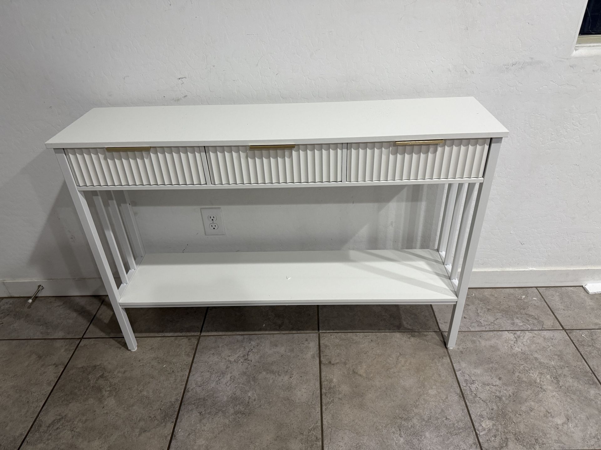MAHANCRIS Console Table For Entryway, Entryway Table With Storage And Drawers, Narrow Long Sofa Table For Living Room, Hallway, Behind Couch, Corridor