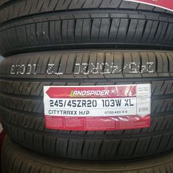 245 45 20 Tires Set New
