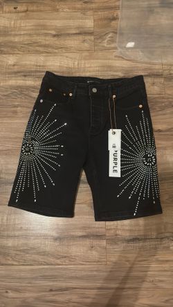 Purple brand designer jorts