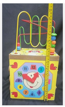 Used Activity Cube kids (Wooden 5 Games -1, )