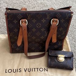 Authentic Louis Vuitton Bag And Wallet Set