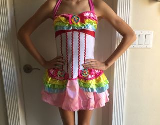 Candy lollipop girl costume