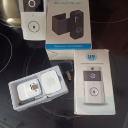  2 Doorbell Camera With Mounts