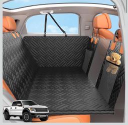 Hard Bottom Car Back Seat Extender for Trucks, SUVs, Seat Cover for Dogs