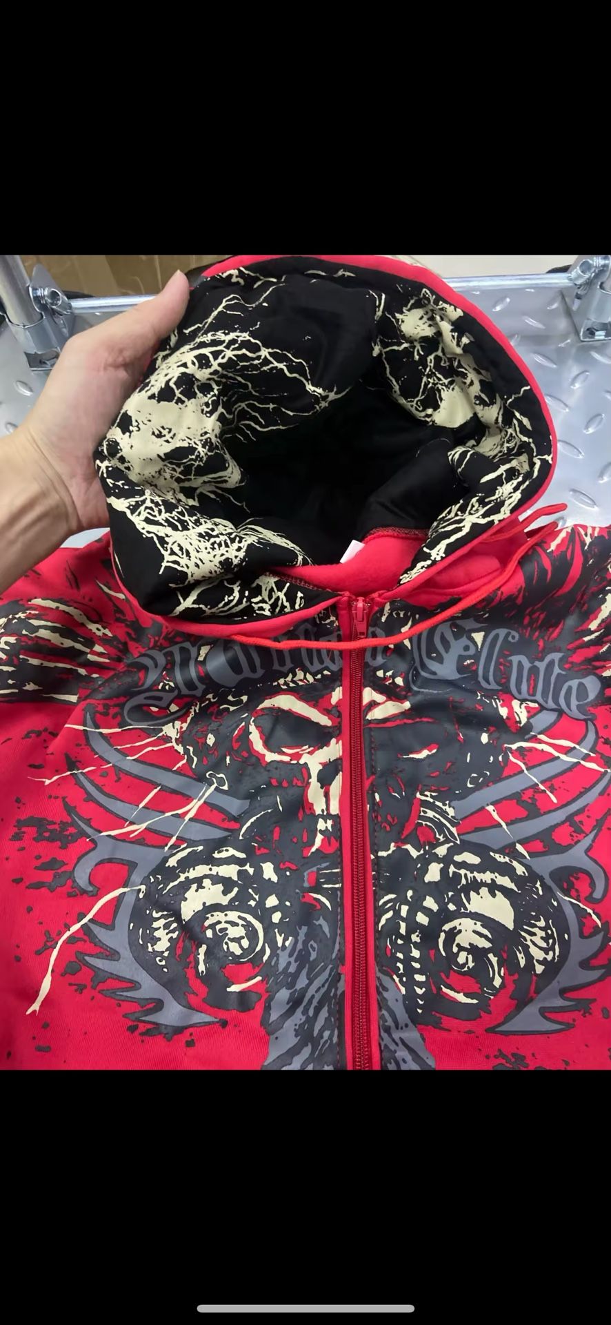 Red Vintage Zip Up