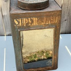 Antique general store cookie biscuit display can